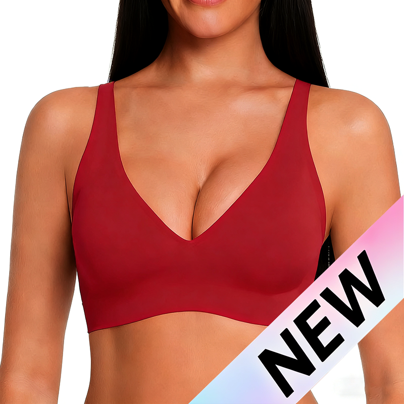 Women’s Wireless Deep V Push-Up Bralette — Ultra-Comfortable T-Shirt Bra